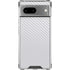 White Carbon Fiber Specialty Texture Material Google Pixel 7a Clear Case
